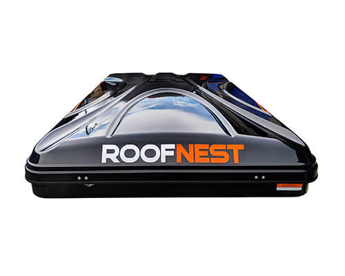 Roof top tent sparrow back view